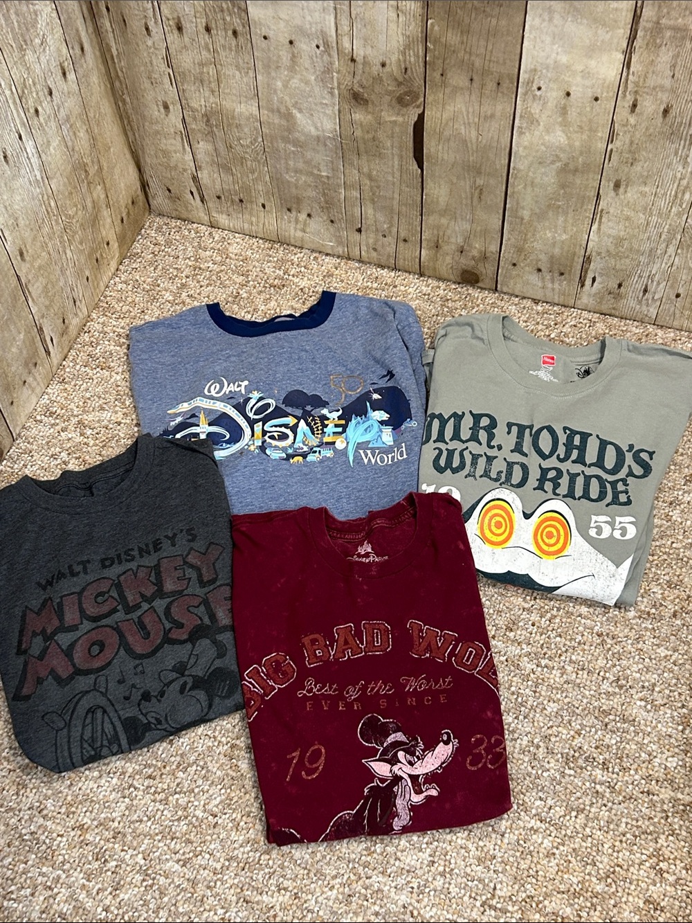 Disney Parks souvenir T-shirts 3 w/one free! Unisex Mediums